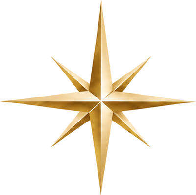 Starcoast Developments gold compass star logo